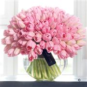 Extra Large Luxury Pink Tulip Globe
